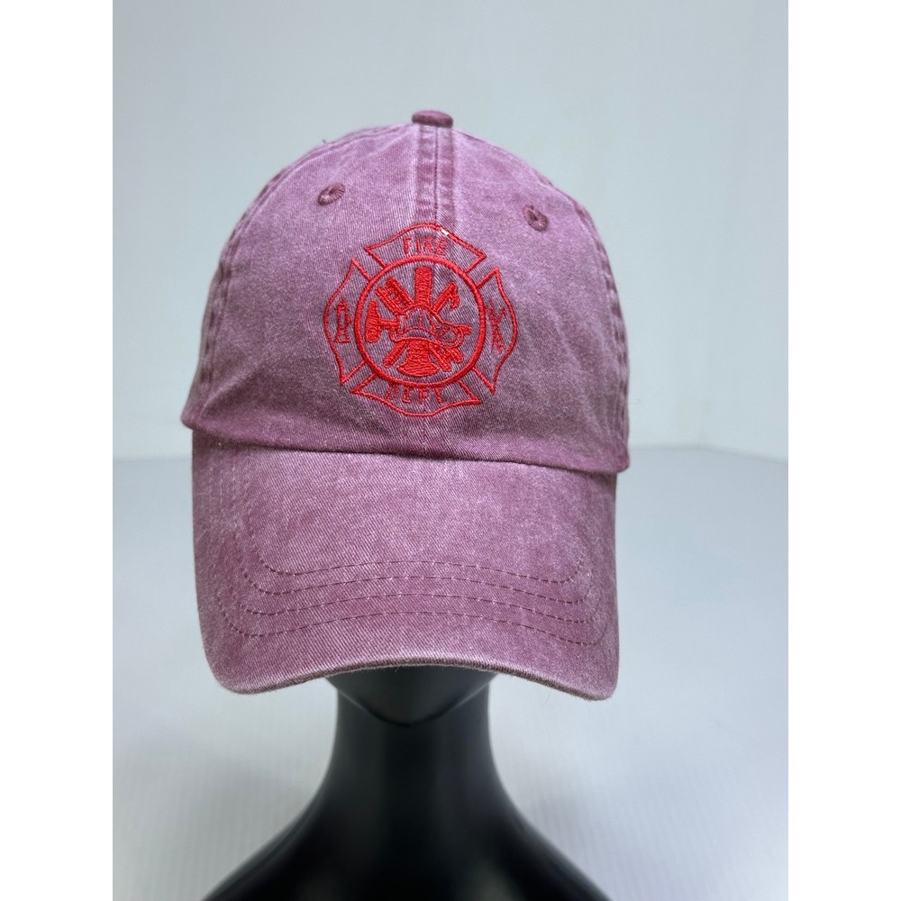 Port & Company Fire Dept Cape 2016 Baseball Cap Hat Burgundy Red Cotton Hat
